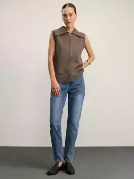 Джинсы mom fit с высокой посадкой