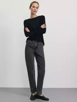 Джинсы mom fit с высокой посадкой