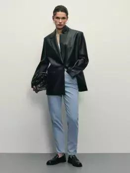 Джинсы mom с высокой посадкой