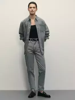 Джинсы mom с высокой посадкой