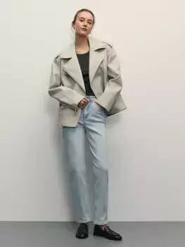 Джинсы mom с высокой посадкой