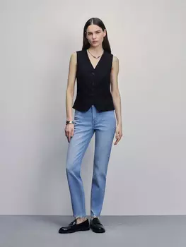 Джинсы skinny с потёртостями