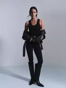 Джинсы skinny с высокой посадкой