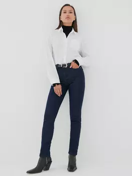 Джинсы slim fit утепленные