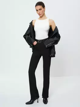 Джинсы slim с разрезами