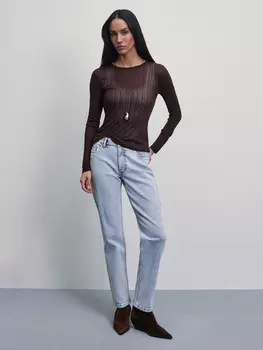 Джинсы slim со средней посадкой