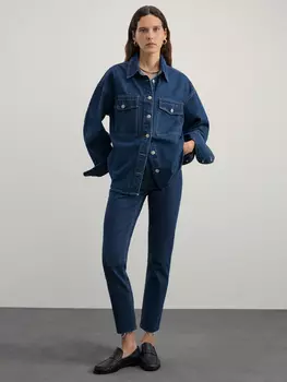 Джинсы slim укороченные