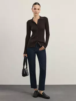 Джинсы slim укороченные