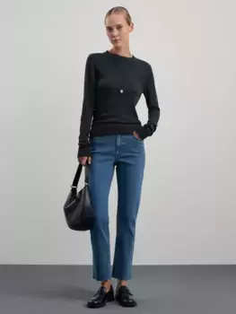 Джинсы slim укороченные