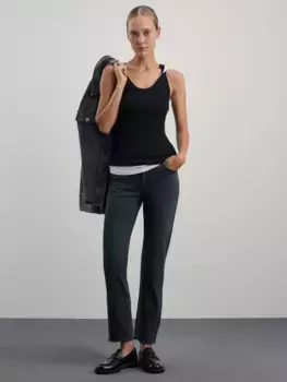 Джинсы slim укороченные