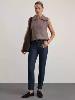Джинсы slim укороченные