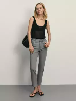 Джинсы slim укороченные