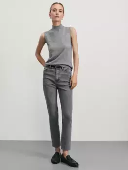 Джинсы slim укороченные