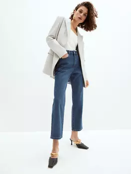 Джинсы straight crop