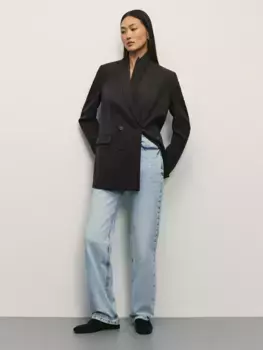 Джинсы straight с высокой посадкой