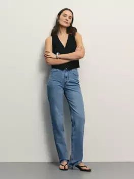 Джинсы straight с высокой посадкой