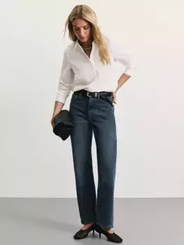 Джинсы straight с высокой посадкой