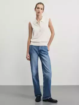 Джинсы straight с высокой посадкой