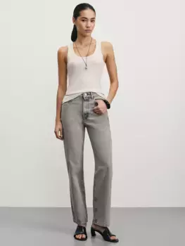 Джинсы straight с высокой посадкой