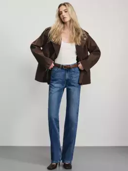 Джинсы straight с высокой посадкой
