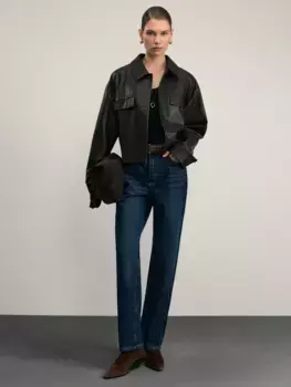 Джинсы straight со средней посадкой