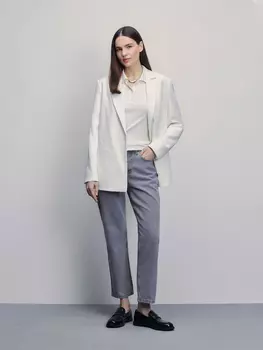 Джинсы straight укороченные