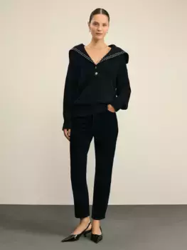 Джинсы straight укороченные
