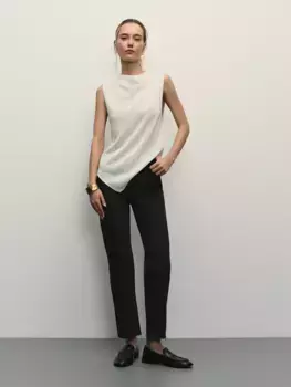 Джинсы straight укороченные