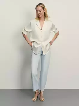 Джинсы straight укороченные