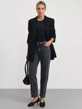 Джинсы straight укороченные