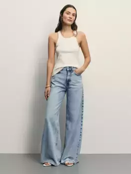 Джинсы ultra wide leg с высокой посадкой