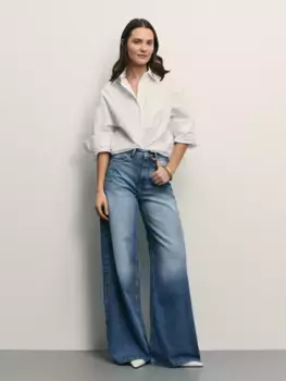 Джинсы ultra wide leg с высокой посадкой