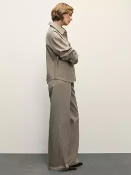 Джинсы wide leg с высокой посадкой