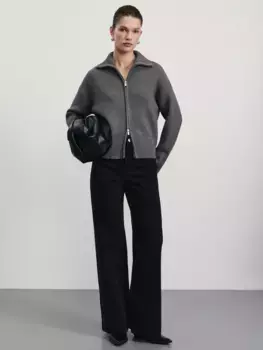 Джинсы wide leg с высокой посадкой