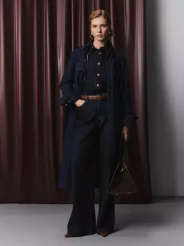 Джинсы wide leg со средней посадкой