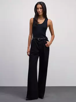 Джинсы wide leg со средней посадкой
