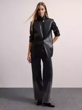 Джинсы wide leg со средней посадкой