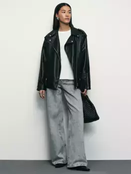 Джинсы wide leg со средней посадкой