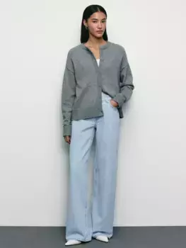Джинсы wide leg со средней посадкой