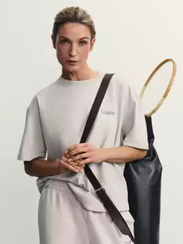 Футболка из футера с принтом