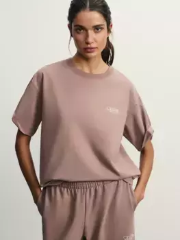 Футболка из футера с принтом