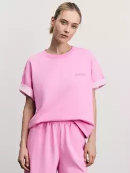 Футболка из футера с принтом