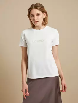 Футболка из хлопка с надписью