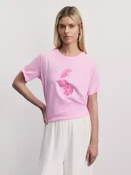 Футболка из хлопка с принтом