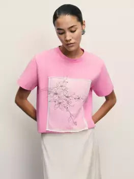 Футболка из хлопка с принтом