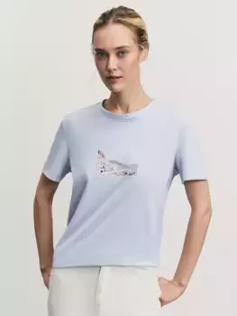 Футболка из хлопка с принтом