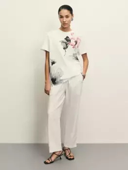 Футболка из хлопка с принтом