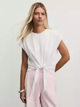 Футболка из хлопка с узлом