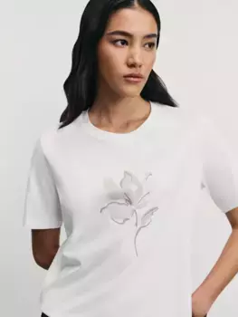 Футболка из хлопка с принтом