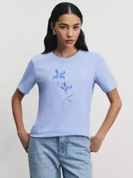 Футболка из хлопка с принтом